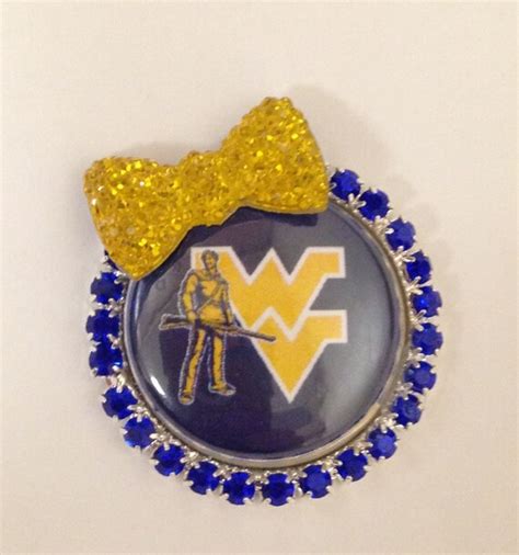 Wvu Nursing Badge Reel Holder Mountaineers By Gumpsartbadgereels