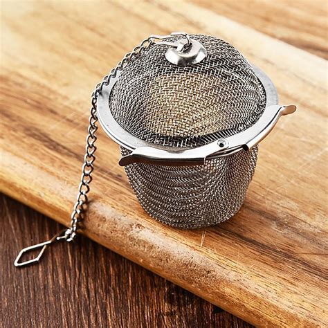 Té Infusor Bolsa Acero inoxidable Olla Infusor Esfera Malla Linio