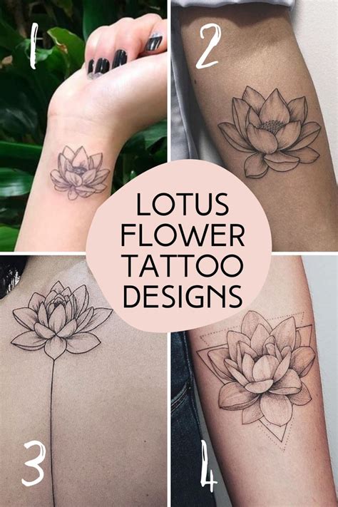 Beautiful Flower Tattoos Designs For Tattooglee Lotus