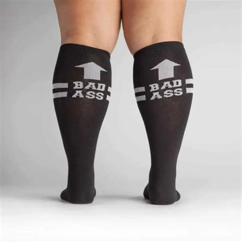 Bad Ass Stretch It knästrumpor Define Me Kläder strumpor hem och trädgård med design i
