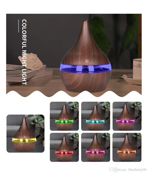 Hot Ml Usb Electric Aroma Air Diffuser Wood Ultrasonic Air