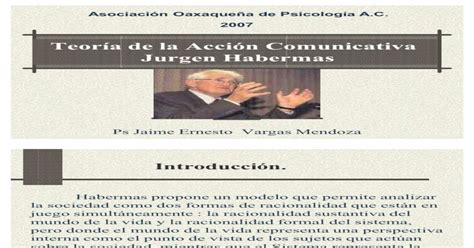 Pdf Jurgen Habermas Teoria De La Accion Comunicativa Pdfslide Net