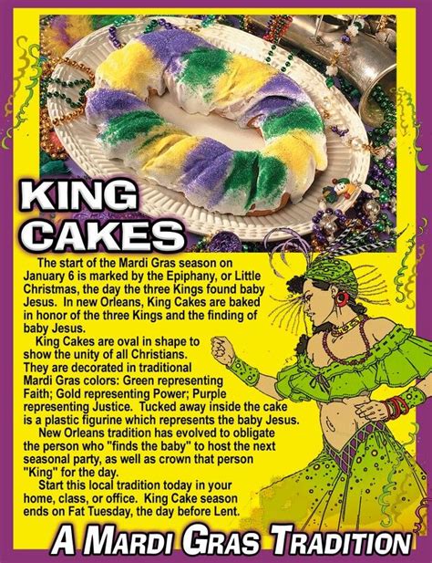 King Cake History Printable