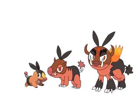 Tepig Evolution Redesgin by AymaneDrawings on DeviantArt