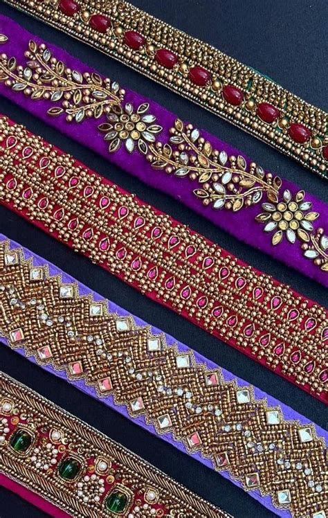 Pin By Blouse Design Kuttikuttyaariw On Aari Belt Embroidery Belt