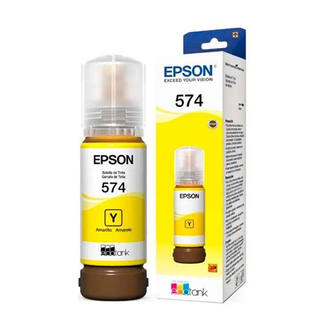 Botella De Tinta Epson T574 EcoTank Color Amarillo Tienda CQNet