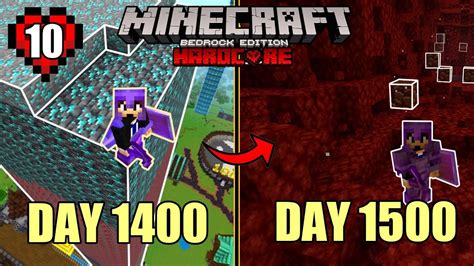 I Survived Days In Hardcore Minecraft But It S Bedrock Edition