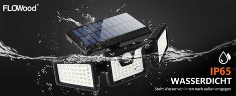 Flowood Led Solarlampen F R Au En Ip Solar Bewegungsmelder