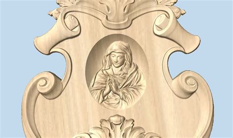 3d Wooden Praying Virgin Mary Wood Carving By Thewoodgraingallery