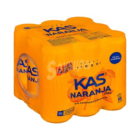 Kas Refresco De Naranja Kas Lata 9 X 33 Cl