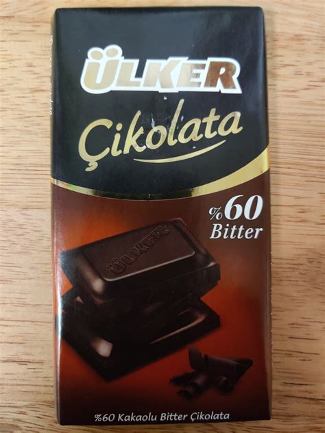 Ulker Bitter Chocolate 60 Cacao 80gr