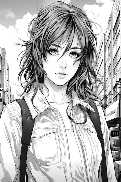 Anime Girl Coloring Page Da Rienda Suelta A Tu Creatividad Con