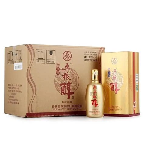 五粮液 五粮醇金淡雅50度浓香型白酒五粮液礼盒500ml6整箱装【价格 品牌 图片 评论】 酒仙网