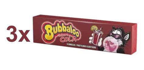 Chiclete Bubbaloo Cola Importado 38g 3 Unidades Parcelamento Sem Juros