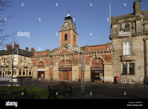 Market hall in Crewe UK Stock Photo - Alamy