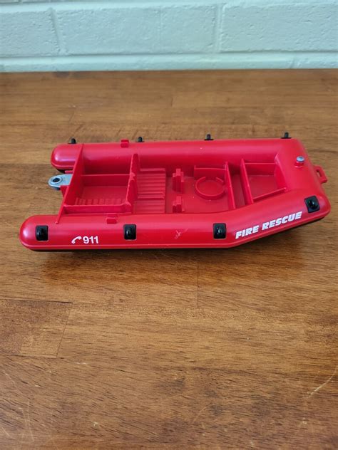 Vintage 1993 Playmobil City Life Fire Rescue 5721 Raft RED - Etsy