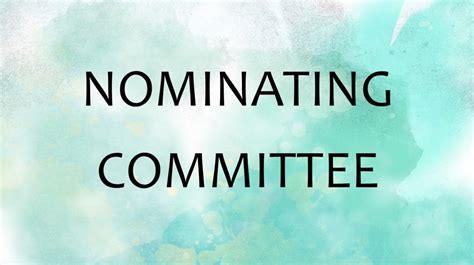 Nominating Committee Form Highland Presbyterian Church