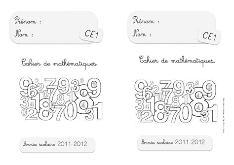 Page De Garde Cahier Calcul Cp Jérôme Delafosse