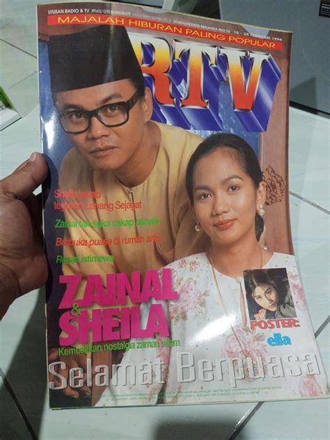 Majalah Hiburan Lama Urtv Sheila Majid Zainal Abidin Feb