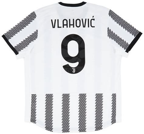 2022 23 Juventus Authentic Home Shirt Vlahovic 9