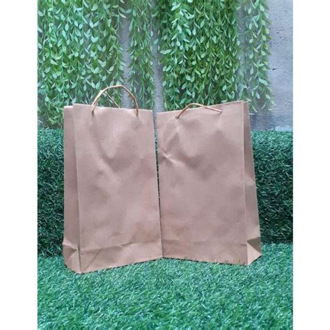 Jual Paper Bag Wafer Coklat Polos Paperbag Wafer Motif Batik Tas