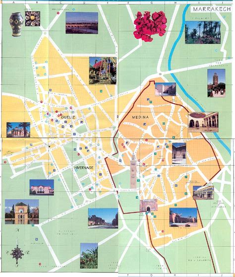 Free Marrakech City Map With Sights To Download