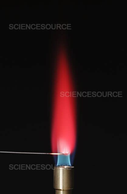 Lithium Flame Test Stock Image Science Source Images