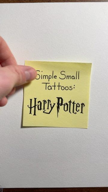 Bens Ballad On Instagram Small Tattoo Ideas For Harry Potter Fans