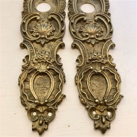 Beautiful French Vintage Door Plates Door Hardware Etsy