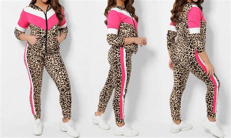 Leopard Print Tracksuit Groupon Goods