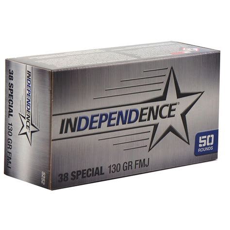 Federal Independence 38 Special Fmj 130gr 50 Rounds Fin Feather Fur