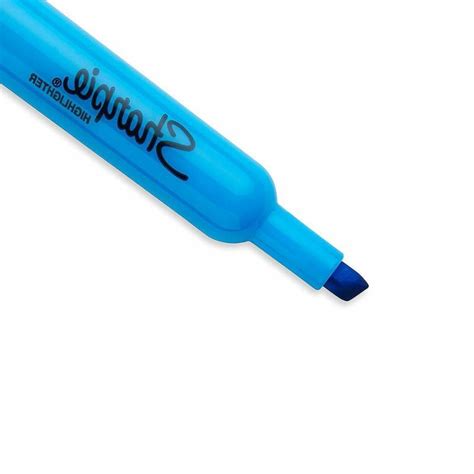 Sharpie 25010 Accent Tank Style Highlighter Fluorescent Blue 12 Pack