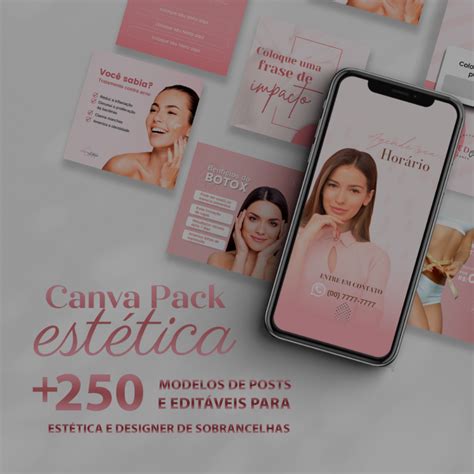 Canva Pack Estética Posts Para Estética Corporal E Facial