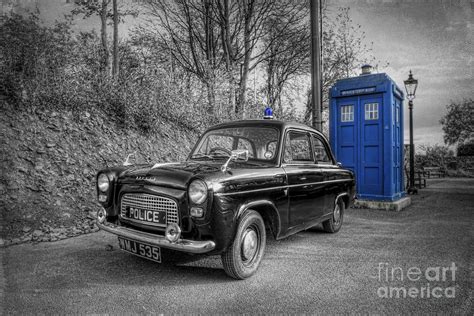 Old British Police Car And Tardis Photograph by Yhun Suarez - Fine Art ...