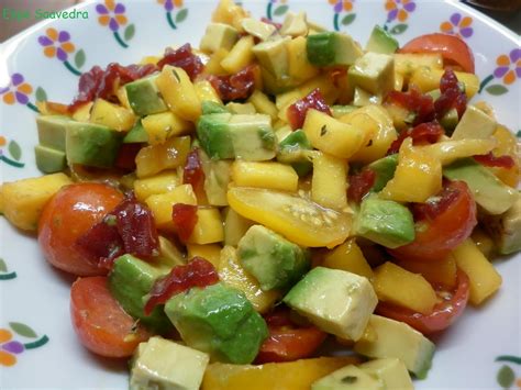 Espe Saavedra En La Cocina ENSALADA DE MANGO Y AGUACATE