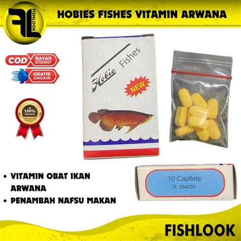Jual Pil Hobies Arwana Obat Nafsu Makan Ikan Vitamin Pil Hobies