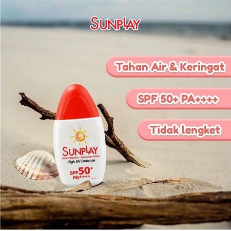 Jual Sunplay High Uv Defence Sunscreen Lotion Spf50 Pa 30gr Maximum Protection Against