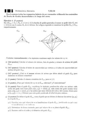 Examen 26 Mayo 2020 preguntas y respuestas Matemática Discreta Studocu