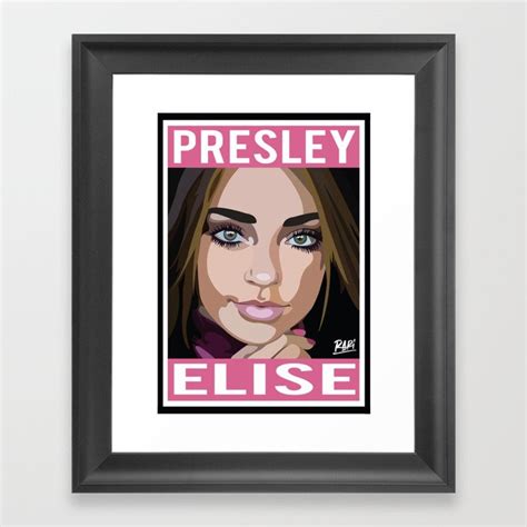 Presley Elise Framed Art Print By Rariart Society6