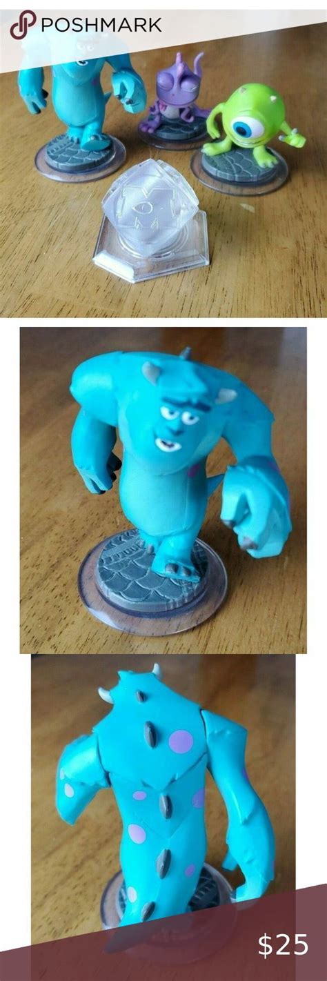 Disney Infinity Monsters Inc Figures Mike Wazowski Randal Boggs Sully