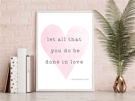 Bible Verse Wall Art 1 Corinthians 1614 Bible Verse Wall Etsy