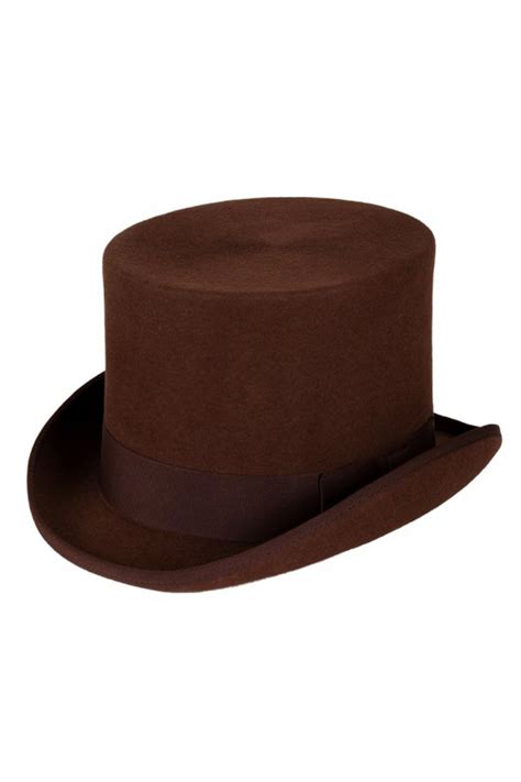 Luxe Hoge Hoed Bruin Hoog Model Tophat Heren Dames Kopen