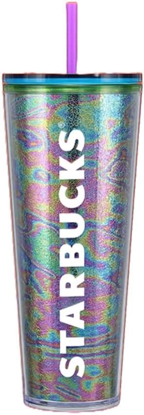 Amazon Starbucks Iridescent Print Cold Cup 24 Oz