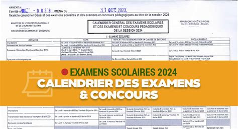 Deco Bac Bepc Et Cepe Voici Le Calendrier Des Examens Scolaires