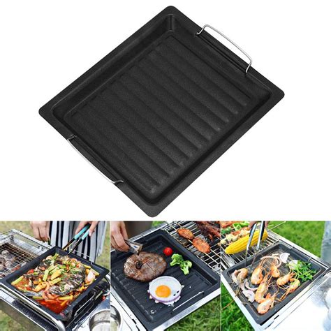 Celina Home Textiles Non Stick Griddle Grill Frying Pan Kitchen Outdoor Barbecue Camping Grill