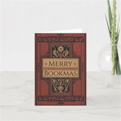 Merry Bookmas Holiday Card Librarian T Idea Ts For Librarians