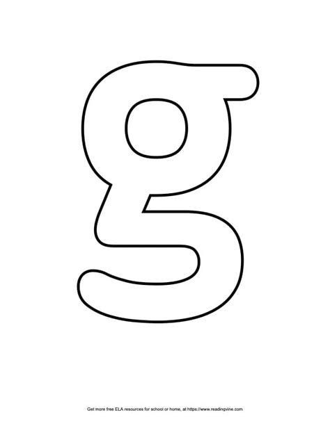 Lowercase G In Bubble Letters