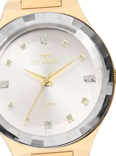 Reloj Technos Elegance Crystal 2036mjk 4k Para Mujer Color De Correa