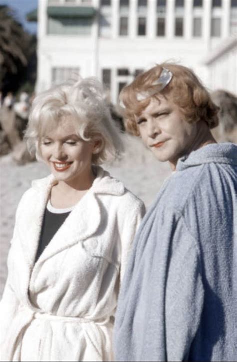 Marilyn And Jack Lemmon On Location Filming Some Like It Hot 1958