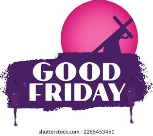 Good Friday Poster Design Vector Stock Vector (Royalty Free) 2285453451 | Shutterstock